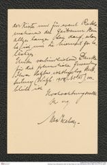 Nachlass Franz Steindachner, Brief von Max Weber an Franz Steindachner (05.05.1908), Inv.Nr. 577.03, Seite 4
